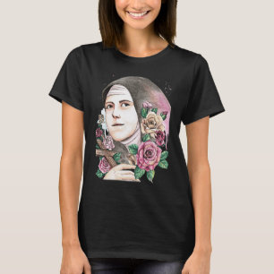 St Therese of Lisieux Kids Little Flower Rose Cath T-Shirt