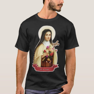 St Therese of Lisieux Kids Little Flower Rose Cath T-Shirt
