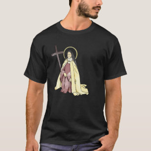 St Therese Of Lisieux Kids Little Flower Rose Cath T-Shirt