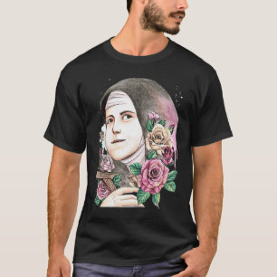 St Therese of Lisieux Kids Little Flower Rose Cath T-Shirt