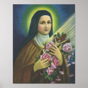 St. Therese of Lisieux Little Flower of Jesus Poster