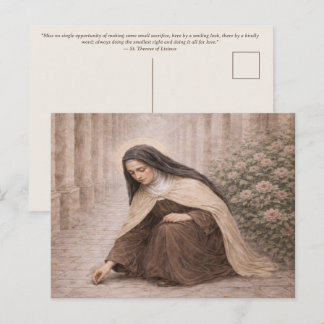 St. Therese of Lisieux "Little Way" Postcard