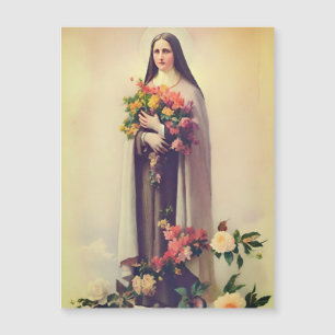 St Therese of Lisieux magnetic holy card