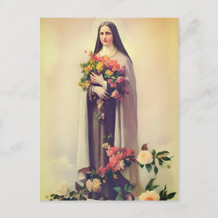 St Therese of Lisieux postcard 