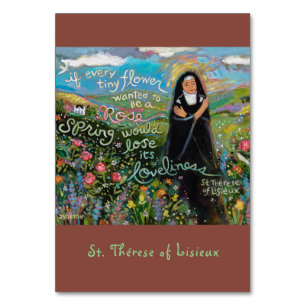 St. Therese of Lisieux prayer card
