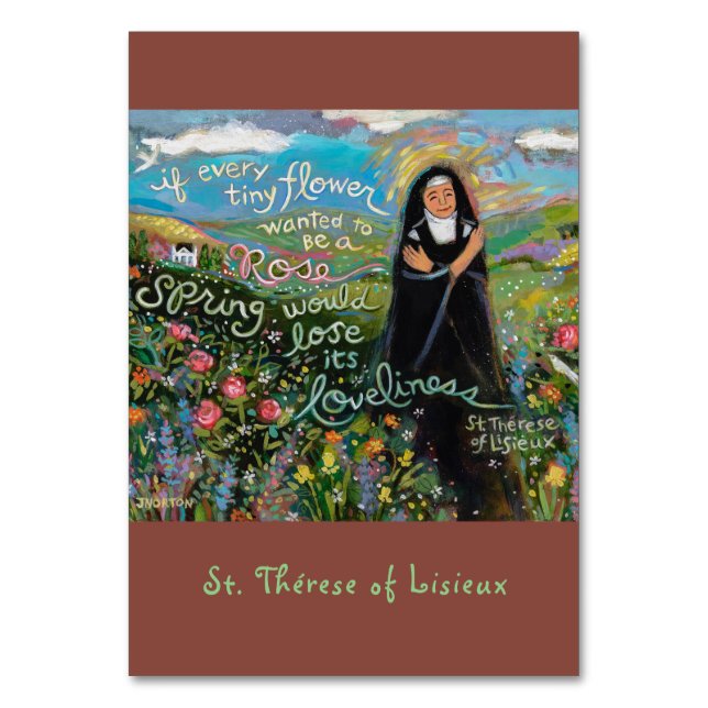 St. Therese of Lisieux prayer card (Front)