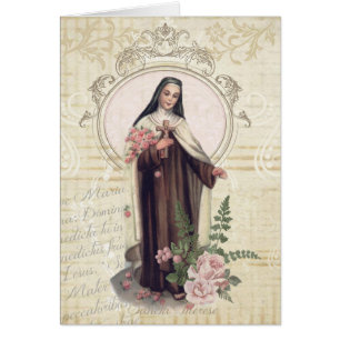 St. Therese of Lisieux Roses Vintage Religious
