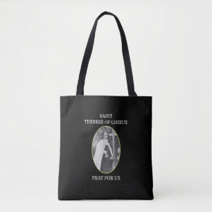 St. Therese of Lisieux T-Shirt Saint Little Flower Tote Bag
