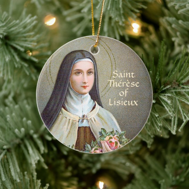 St. Therese of Lisieux the Little Flower (BJE 01)  Ceramic Ornament (Tree)