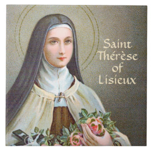 St. Therese of Lisieux the Little Flower (BJE 01) Ceramic Tile