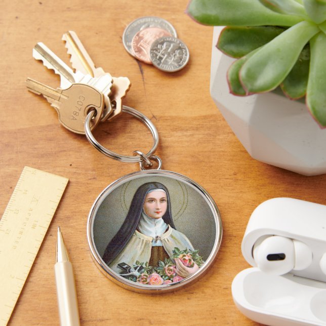 St. Therese of Lisieux the Little Flower (BJE 01) Key Ring (Desk)