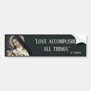 St. Therese of the Child Jesus Little Flower Bumper Sticker