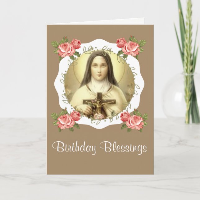 St. Therese of the Child Jesus Little Flower Card (Front)