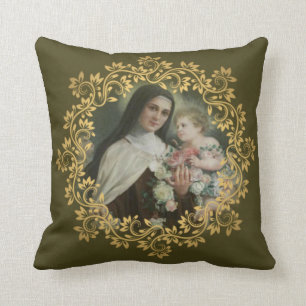 St. Therese of the Child Jesus Little Flower Cushion