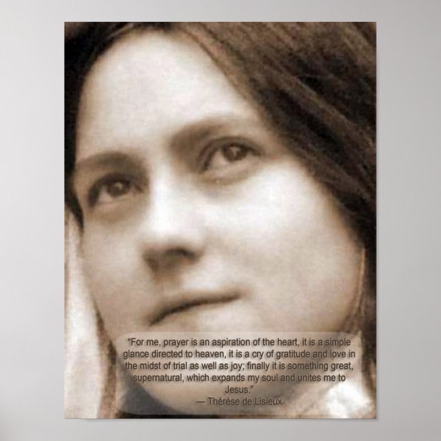 St Therese Quotes Poster (Front)