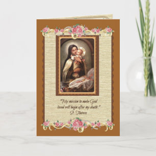 St. Therese Religious Catholic Carmelite Card