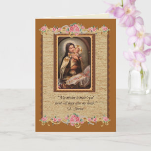 St. Therese Religious Catholic Carmelite Nun Card
