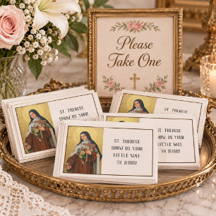 St. Therese  Religious  Prayer Holy Cards