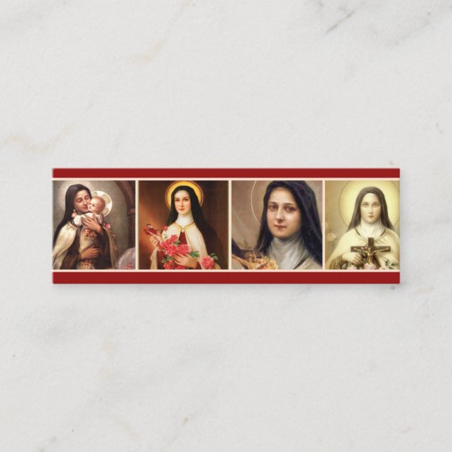 St. Therese Roses Quote Holy Card (Front)