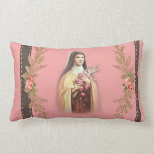 St. Therese the Little Flower Lumbar Cushion