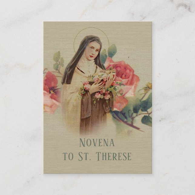 St. Therese the Little Flower Novena Cards (Front)