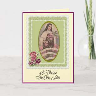 St.Therese the Little Flower Prayer Card