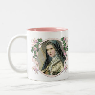 St. Therese the Little Flower Religious Carmelite Two-Tone Coffee Mug