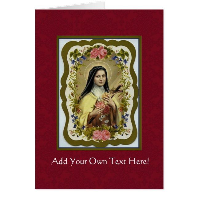 St. Therese the Little Flower Roses Crucifix (Front)