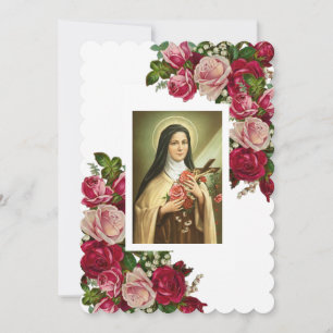 St. Therese the Little Flower Roses Notecard