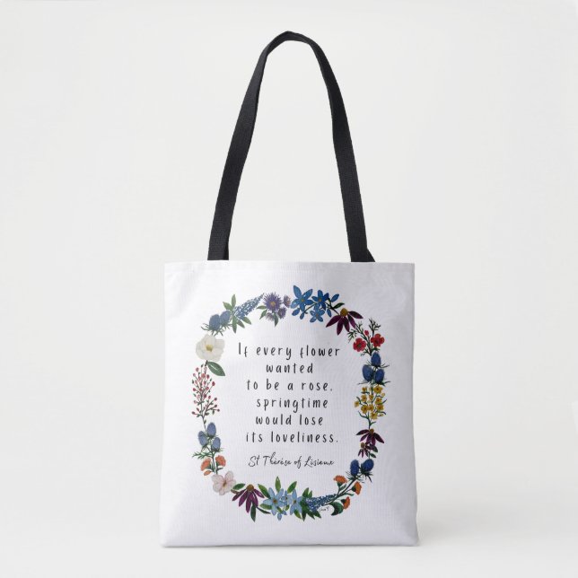 St Thèrése Tote Bag (Front)
