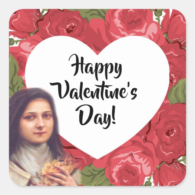 St. Therese Valentine's Day Stickers (Front)