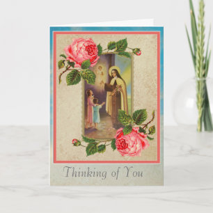 St. Therese with Children & Child Jesus Eucharist Card