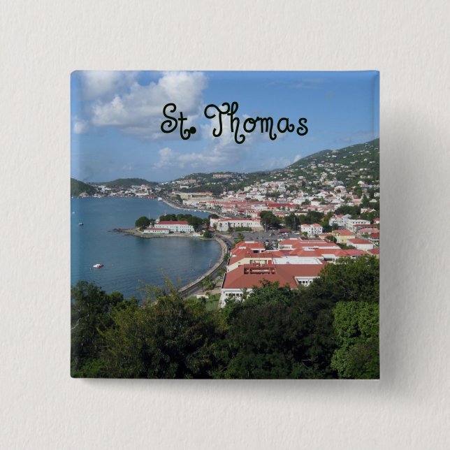 St. Thomas 15 Cm Square Badge (Front)