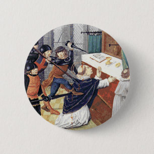 St. Thomas a Becket 6 Cm Round Badge