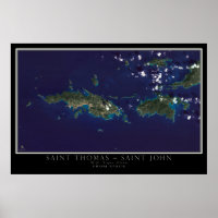 St Thomas and St John Virgin Islands Satellite Map
