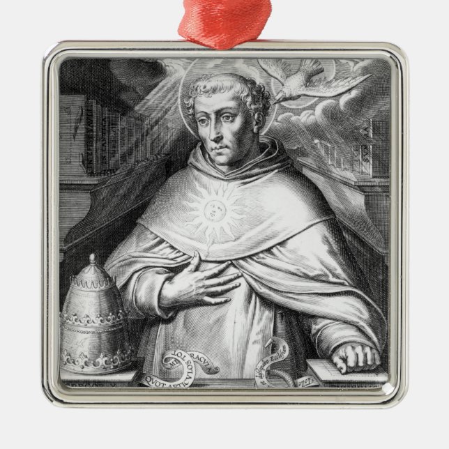 St. Thomas Aquinas Metal Ornament (Front)