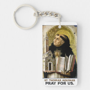 St. Thomas Aquinas Pray for Us Key Ring