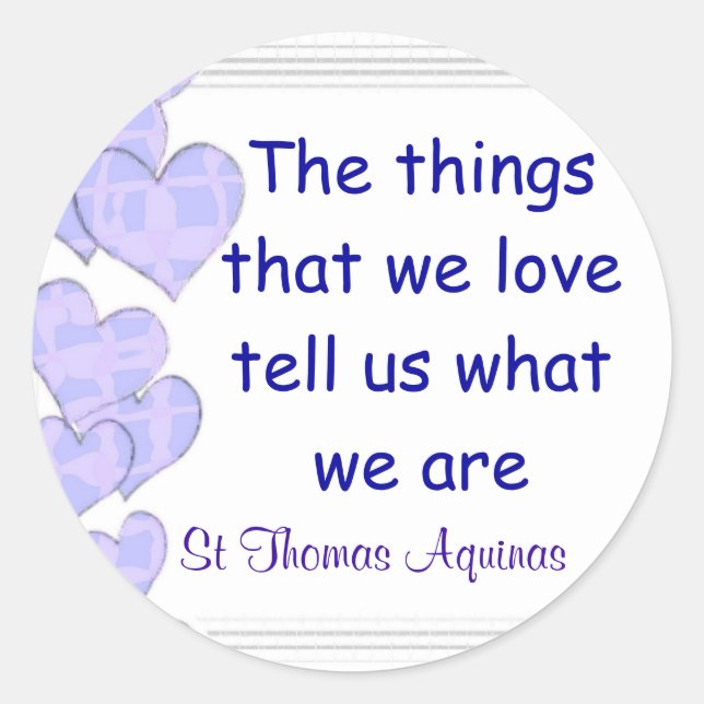 St Thomas Aquinas stickers (Front)