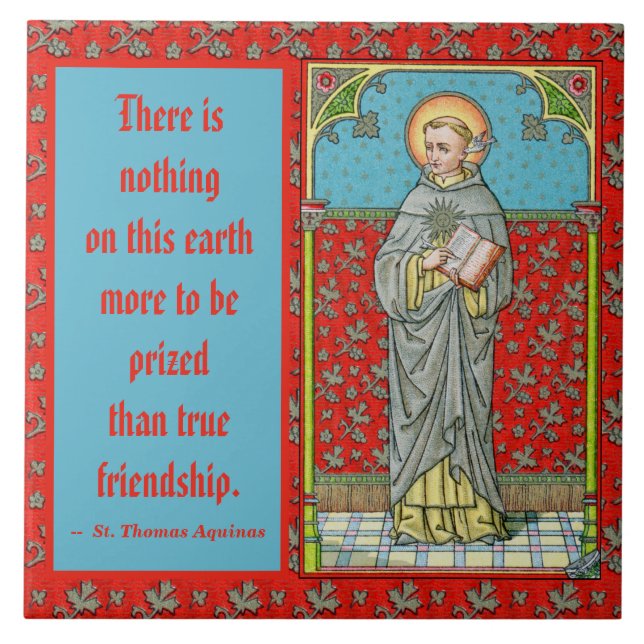 St. Thomas Aquinas (VVP 002) Ceramic Tile (Front)
