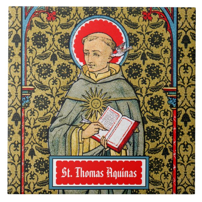 St. Thomas Aquinas (VVP 003) Ceramic Tile (Front)