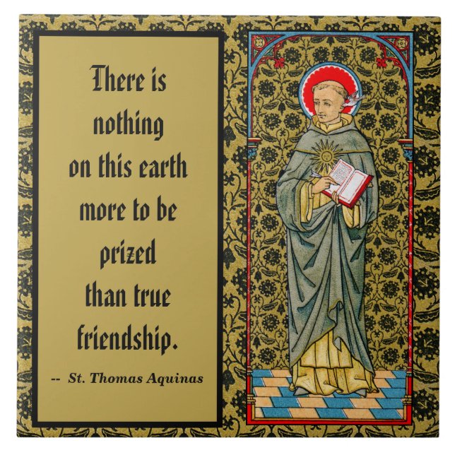 St. Thomas Aquinas (VVP 003) Ceramic Tile (Front)