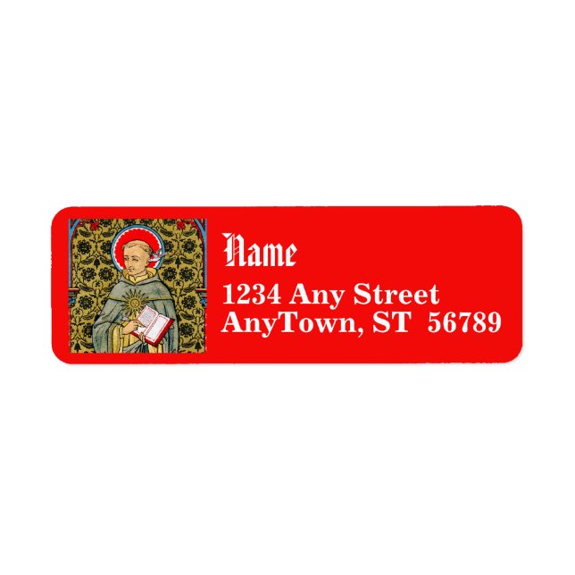 St. Thomas Aquinas (VVP 003) Return Address Label (Front)