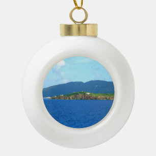 St. Thomas Arrival Ceramic Ball Christmas Ornament