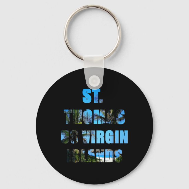 ST Thomas Beach Shirts Key Ring (Front)