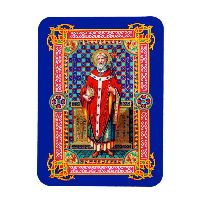 St. Thomas Becket in Red Chasuble (K 34) Magnet (Vertical)