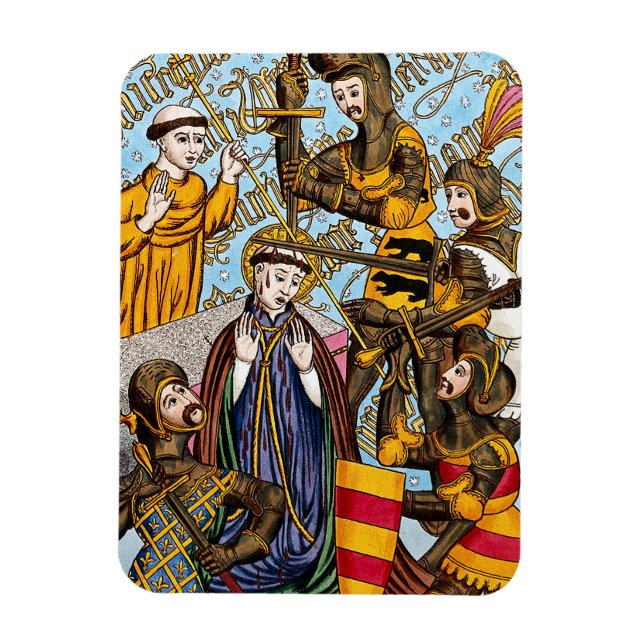 St. Thomas Becket’s Martyrdom (M 031) Magnet (Vertical)