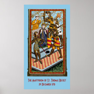 St. Thomas Becket’s Martyrdom (M 031) Poster