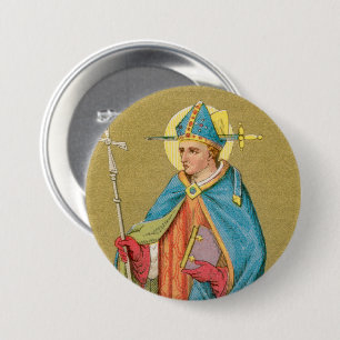 St. Thomas Becket with Sword in Mitre (P 005) 7.5 Cm Round Badge