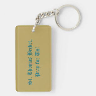 St. Thomas Becket with Sword in Mitre (P 005) Key Ring