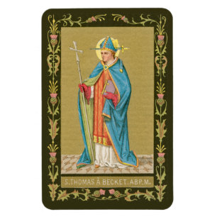 St. Thomas Becket with Sword in Mitre (P 005) Magnet